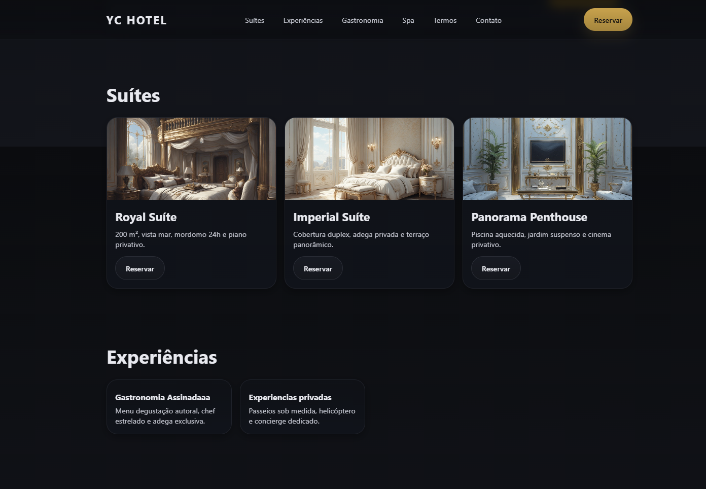 YC Hotel Sistema de Reservas